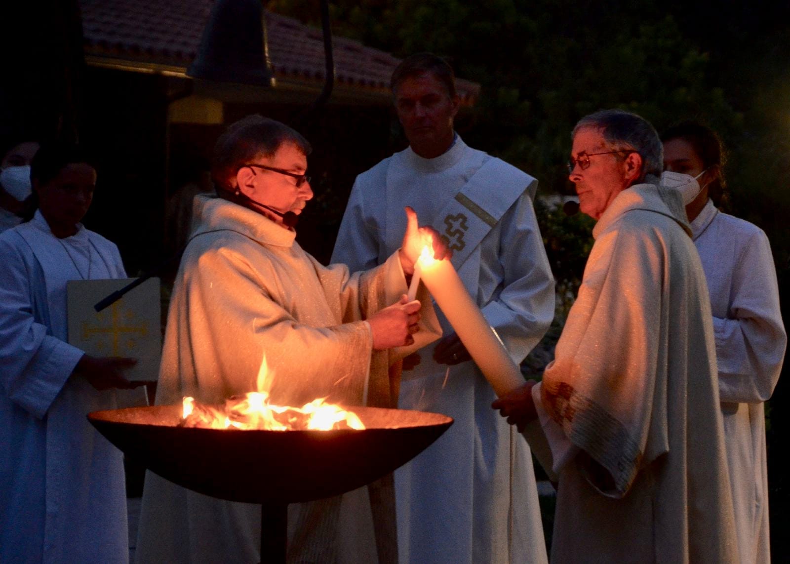 Custom Easter Brazier for St James and St Leo in Solana Beach, CA