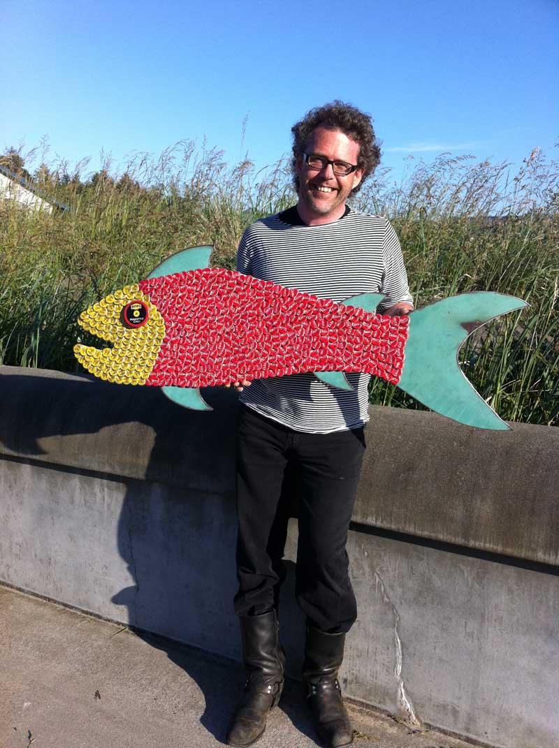 Bottle Cap Mosaic Fish No. 55, 2011