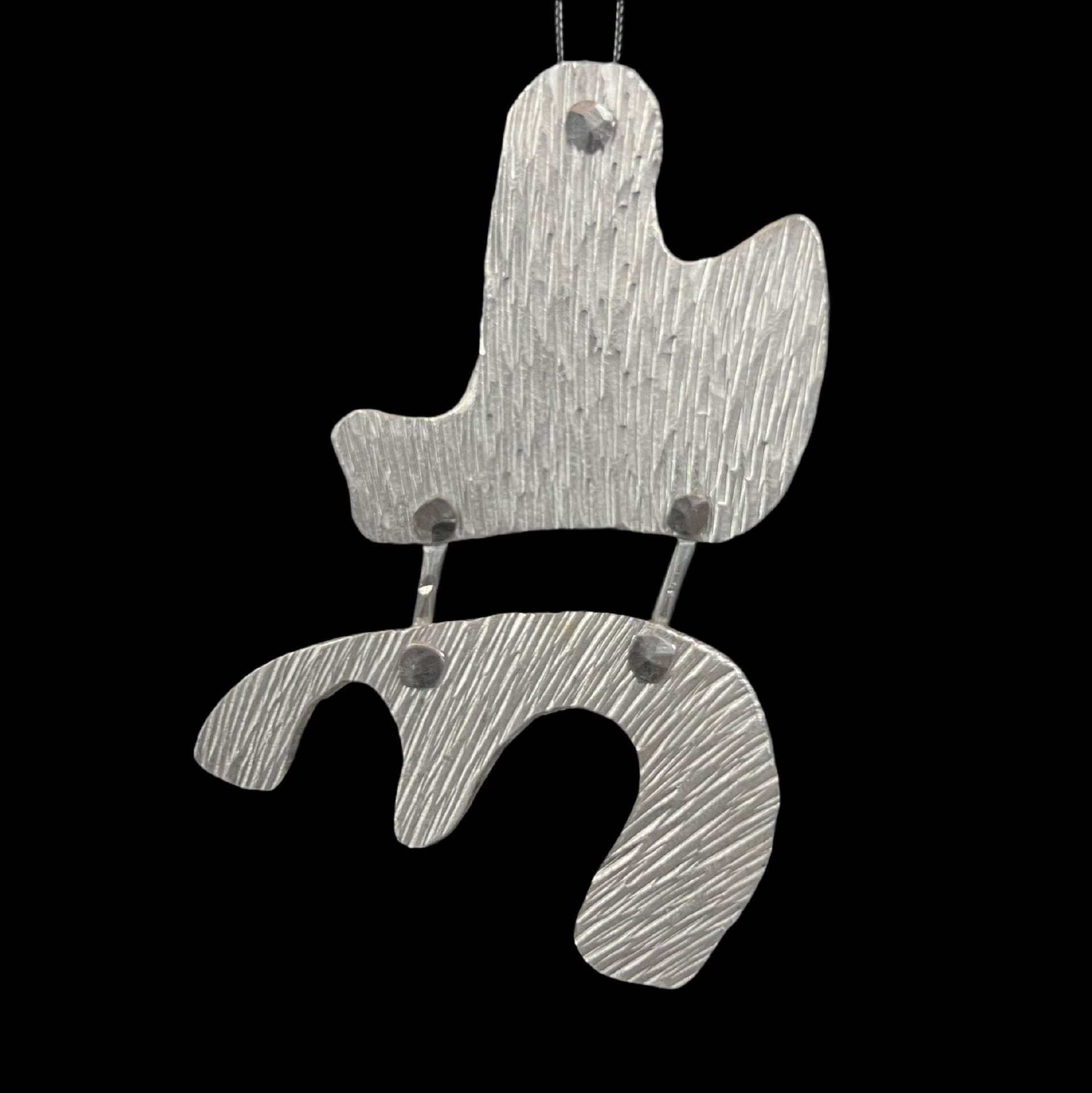 Portage— Cold Forged Aluminum Pendant