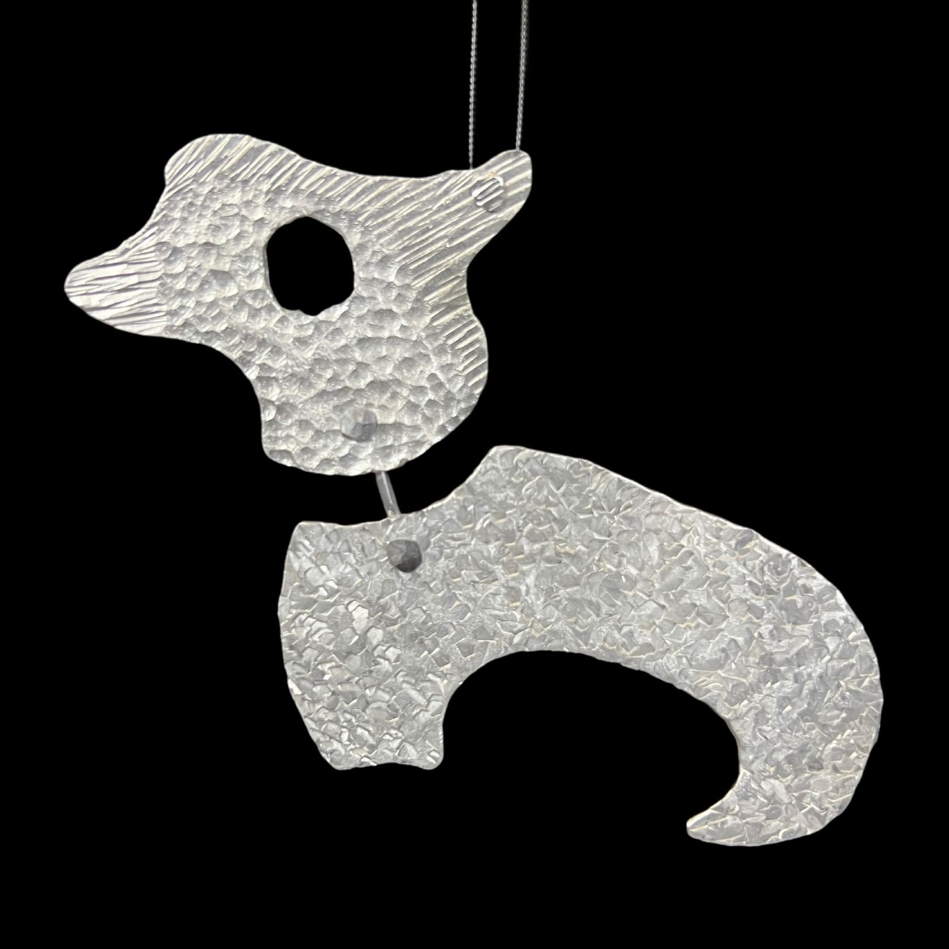 Playful— Cold Forged Aluminum Pendant