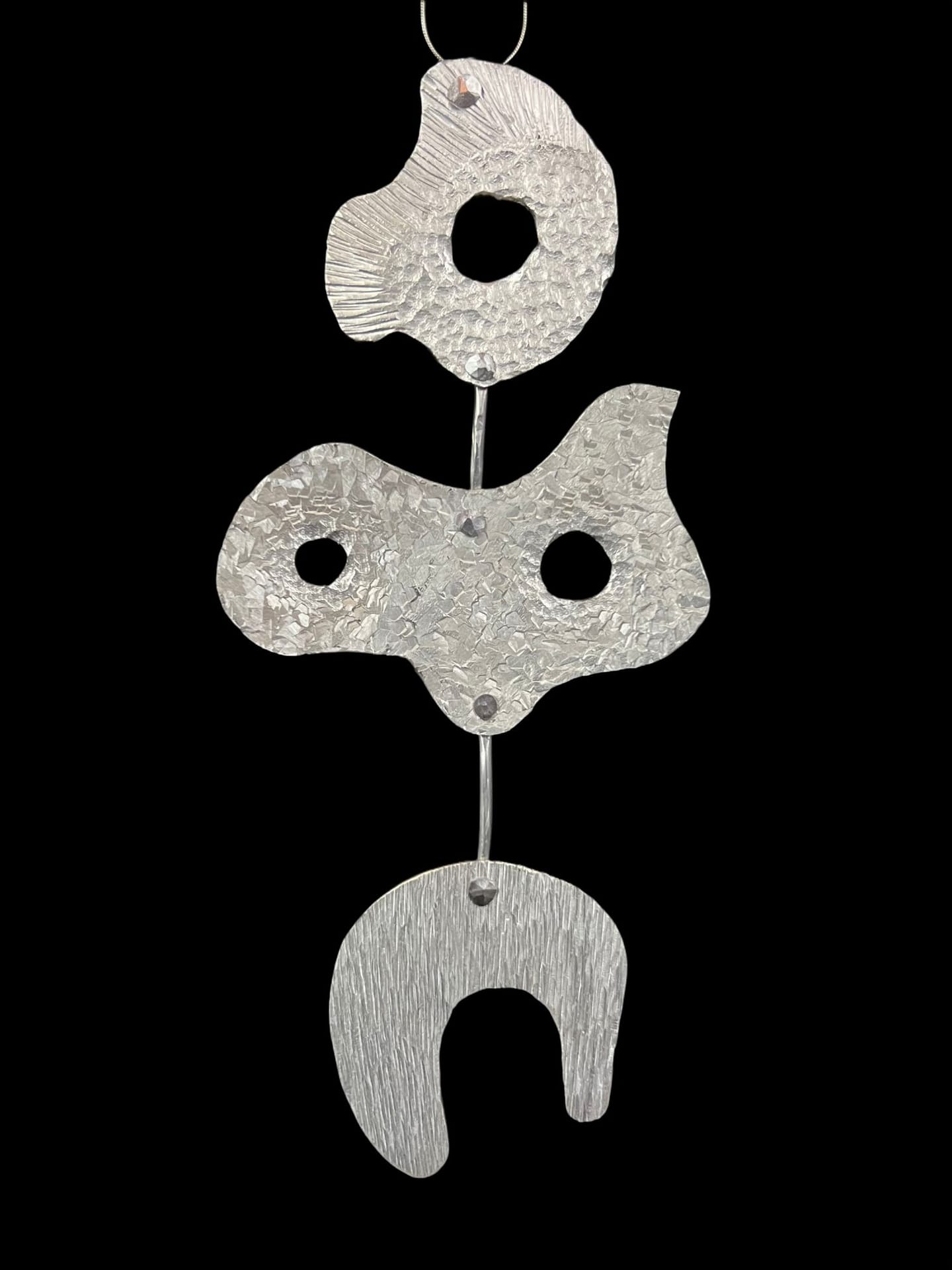 Contrapposto— Cold Forged Aluminum Pendant
