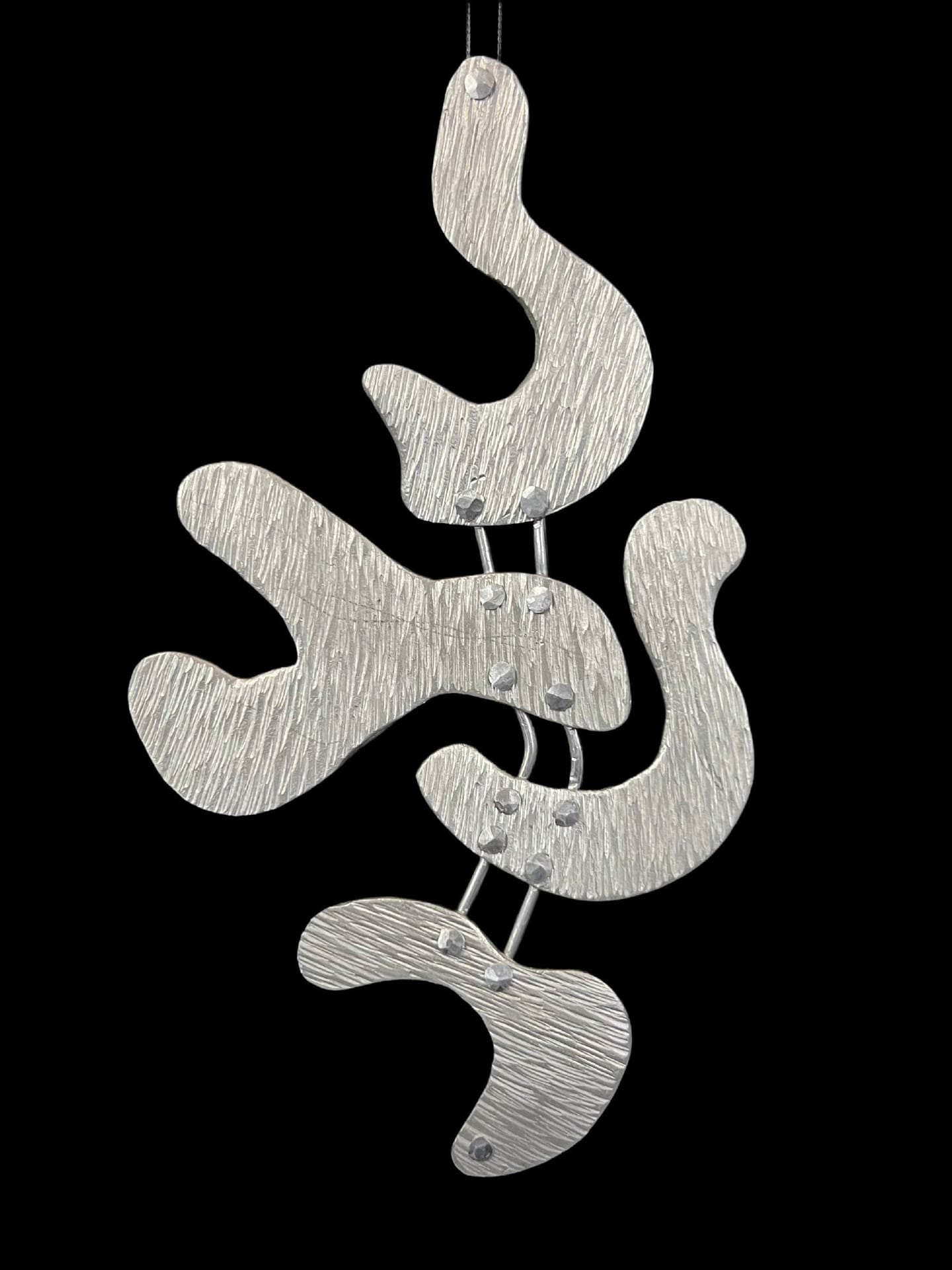 Musical Score— Cold Forged Aluminum Pendant (Reversible)