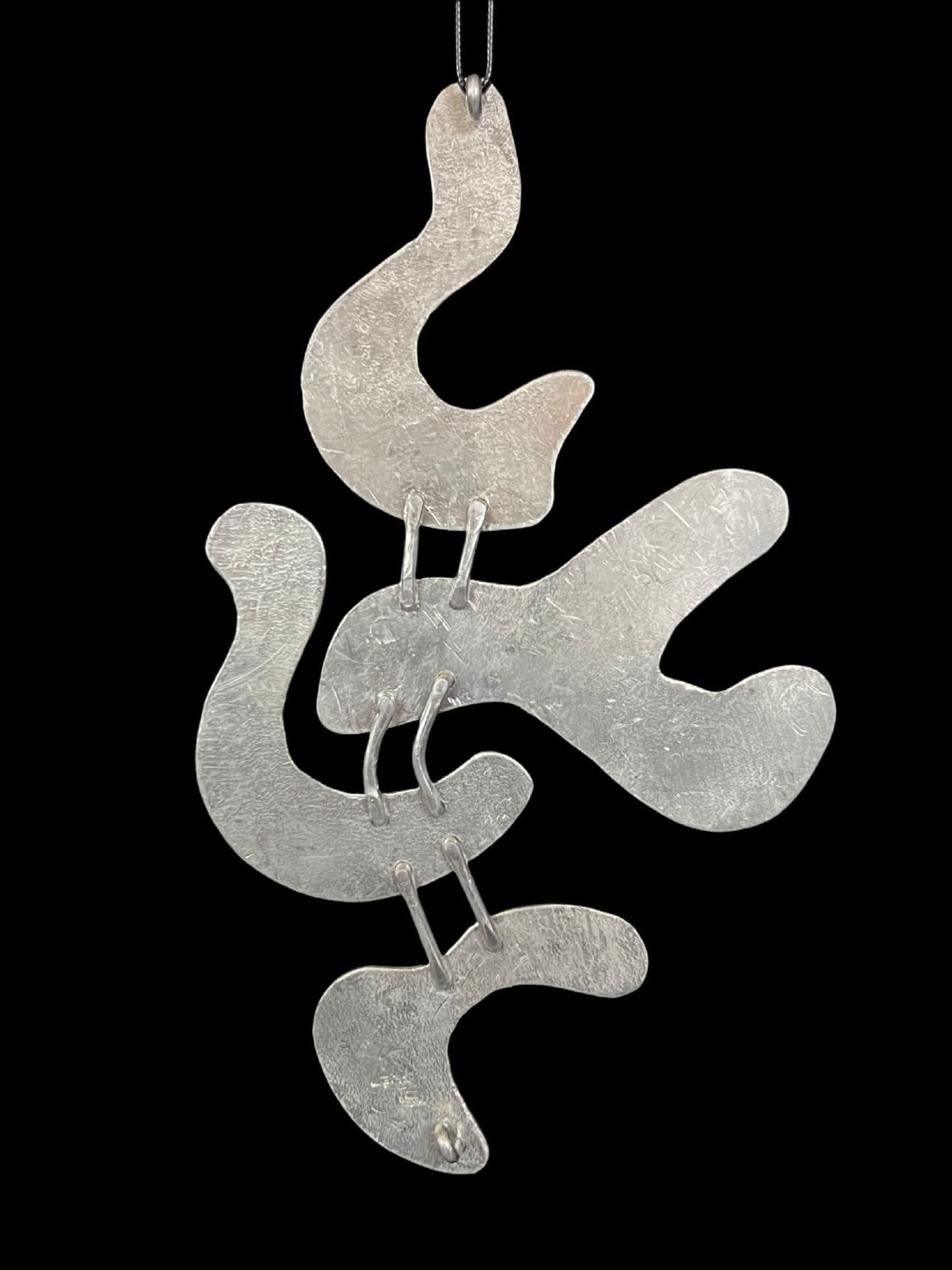 Musical Score— Cold Forged Aluminum Pendant (Reversible)