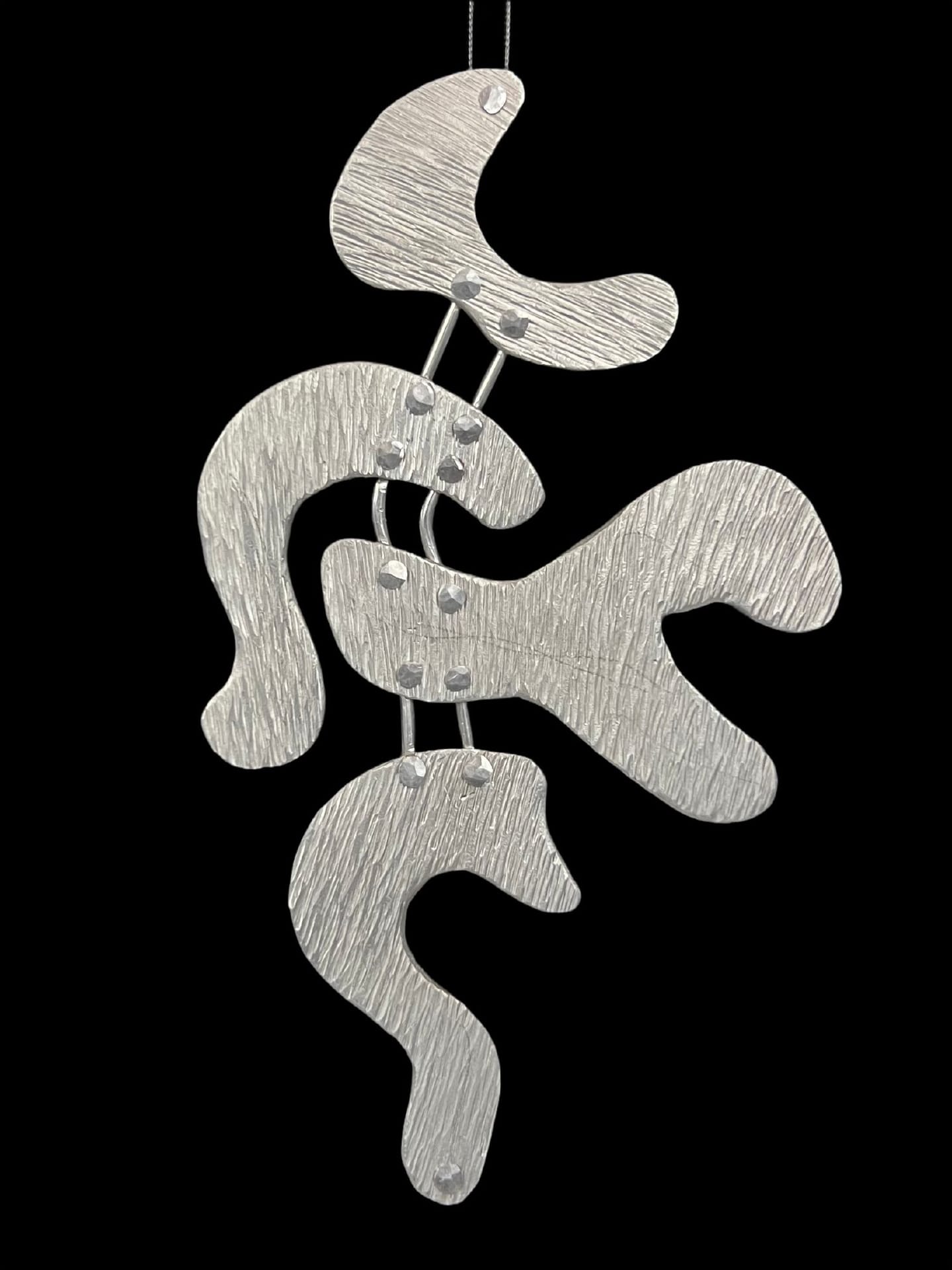 Musical Score— Cold Forged Aluminum Pendant (Reversible)