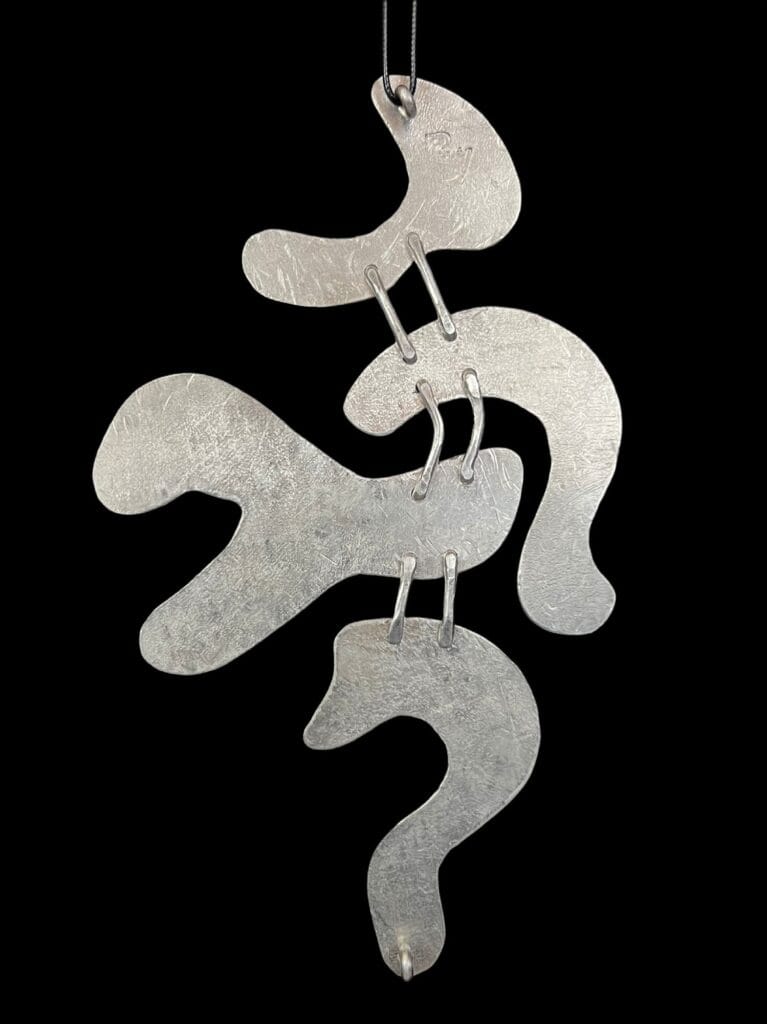 Musical Score— Cold Forged Aluminum Pendant (Reversible)