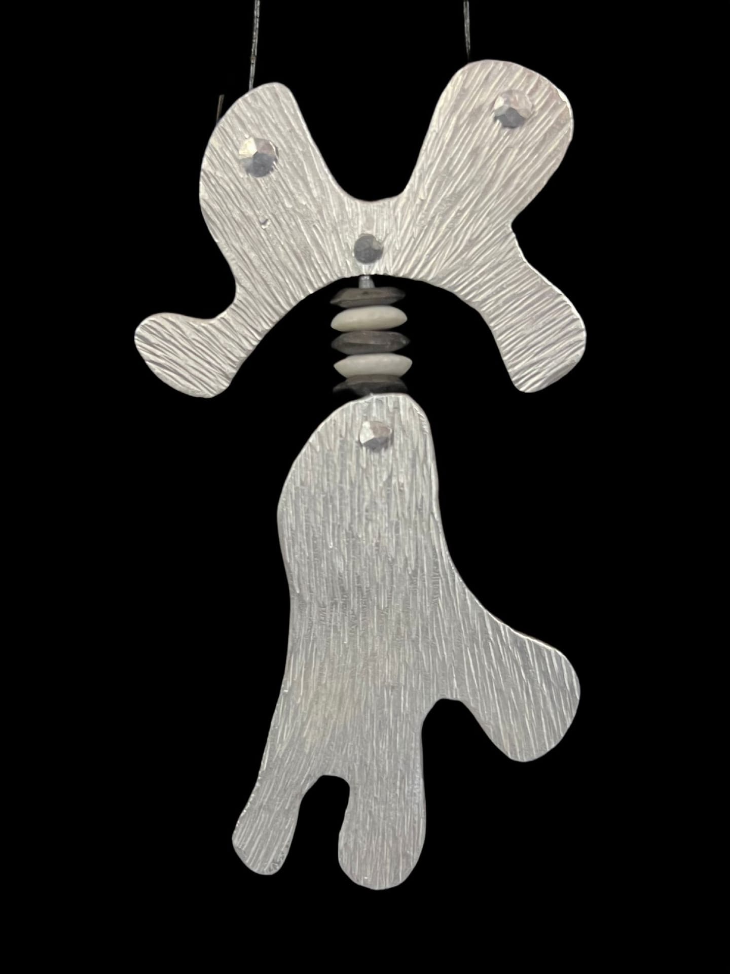 Grass Spirit— Cold Forged Aluminum Pendant