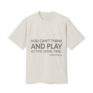 'You can't think and play at the same time.'