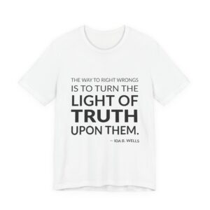 'The way to right wrongs is to turn the light of truth upon them.'